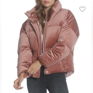 Vigoss Muave Velvet Puffer Jacket